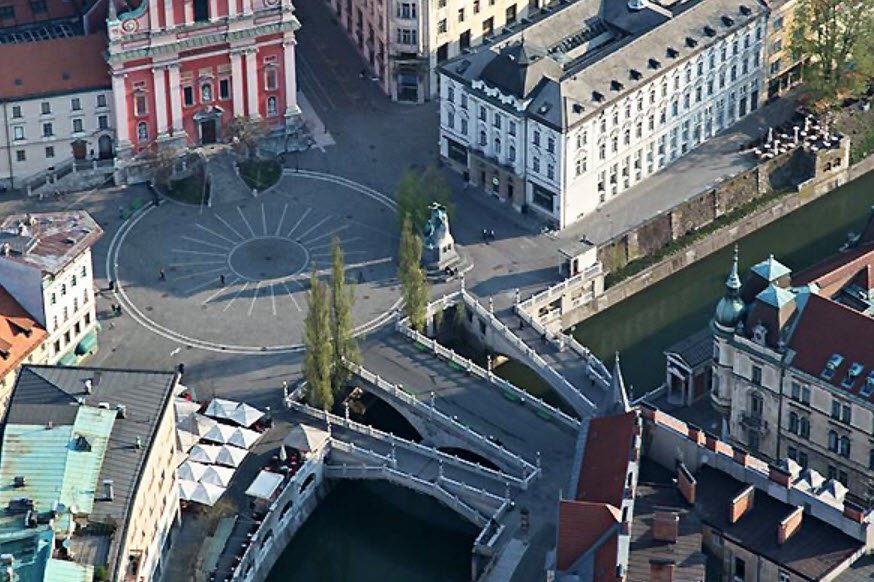 Triple Bridge (Tromostovje), Ljubljana, Slovenia